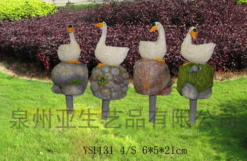 動物花插 花園樹脂