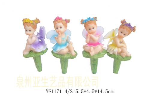 動物花插 花園樹脂